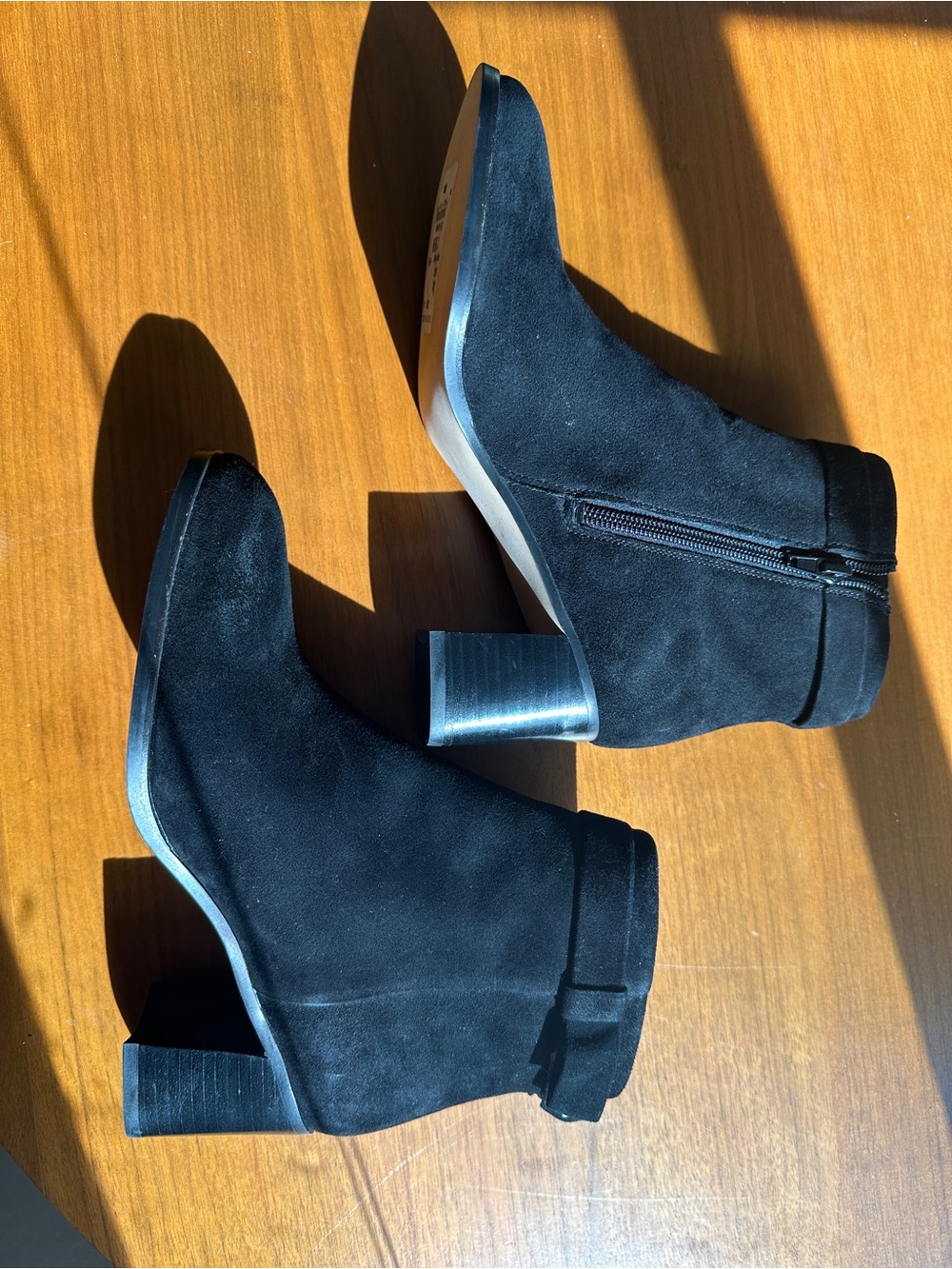 Kate Spade ♠️🆕 Black Suede Ankle Boots with Block Heel - Women